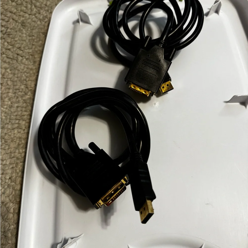 Premium Black DisplayPort to DVI Cable Set